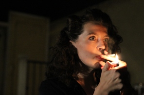 Clara Hillier as Susan in Wait Until Dark, directed by Bobby Bermea. Photos by Jason Maniccia, copyright 2014.